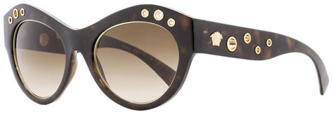 versace oval sunglasses ve4320 108-13 havana gold 54mm 4320|Versace VE4320 Sunglasses .